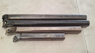 4 Assorted Sized Boring Bars