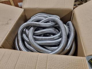 304 Grade Stainless Flexible Conduit / Pipe, 28mm x 30m, New
