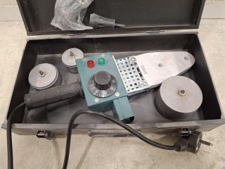 Electric pipe welding tool set