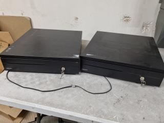 2x Electronic Cash Drawers by Deli