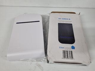 EC-Siren White External Siren/Strobe 10 to 15VDC