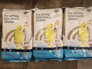3 x 20kg Bags of Aviary Seed Mix.