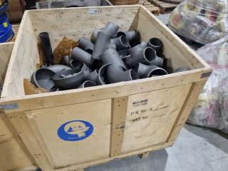 Assorted Butt Weld Carbon Steel Pipe Fittings, 140x Units
