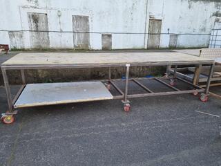 Heavy Duty Mobile Table Workbench