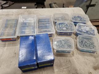 Assorted Expandet Drive Pins & Washered Nails