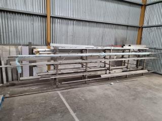 Stainless Steel Materials Storage Rack w/ Stainless Contents