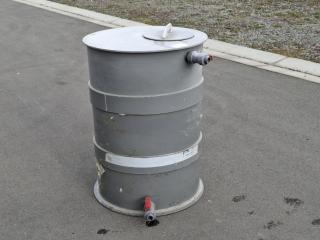 Industrial Storage Tank with Outlet Valve