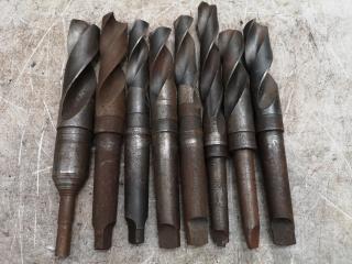 8x Mill Drills w/ Morse Taper Shanks