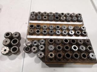 67x Assorted Mill Tool Holder Collets, Assorted Sizes
