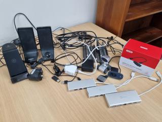 Assorted Computer Peripherals, Accessories, Cables & More