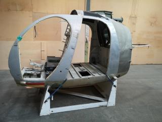 MD 500D White Damaged Helicopter Hull
