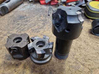 3x Assorted Indexable Milling Cutters