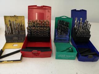 4x Assorted Sets of Jobber Drill Bits