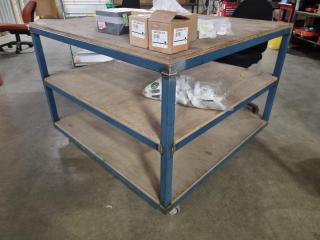Mobile Table Workbench Trolley