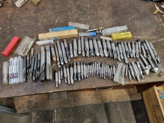 Assorted End Mills, Drill Taps & More