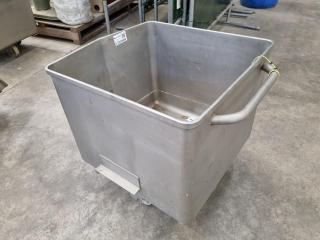 Stainless Steel Mobile Bin Trolley