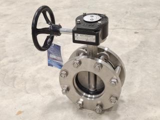Stainless Steel DN100 Butterfly Valve  - New