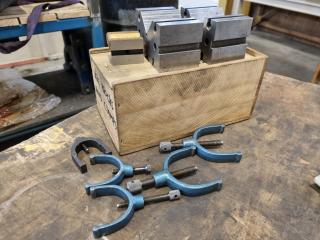 3x V-Blocks w/ Clamps