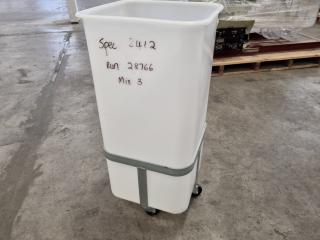 Food Grade Plastic Bin w/ Trolley