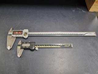 2x Mitutoyo Absolute Digital Vernier Calipers, Faulty