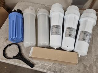 6x Assorted Fluid Filter Housings