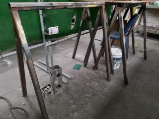 4x Box Steel Sawhorses