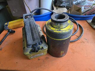 Enerpac 60 Ton Cylinder and Air Hydraulic Unit