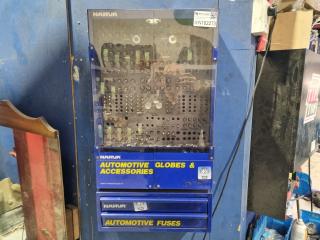Narva Automotive Globes & Fuse Display Cabinets w/ Contents