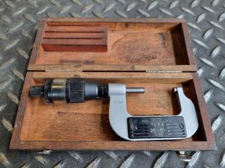 Tesa 25-50mm Outside Micrometer