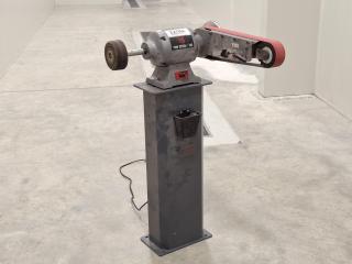 Extra X8 Industrial Bench Grinder on Pedestal Stand