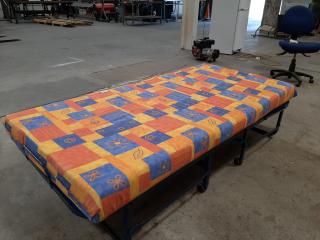 Single Mobile Collapsible Bed With Mattress
