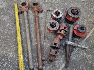 Assorted Ridgid Branded Pipe Threading Tools & Accessories