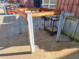 Steel Workbench Table Frame