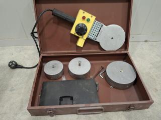 Electric pipe welding tool set