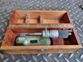 Vintage PAV Vaduz Horizontal Bench Micrometer, 0-25mm