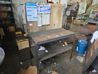Steel Workbench with Back Board 