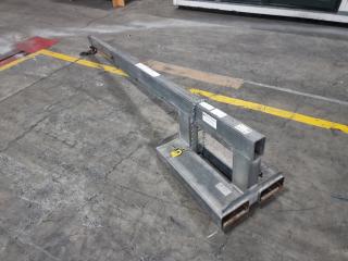 Forklift Lifting Jib Crane Attachment 2500KG