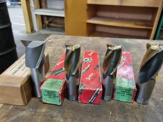 4x Sutton End Mills w/ 32mm & 24mm Threaded Shanks