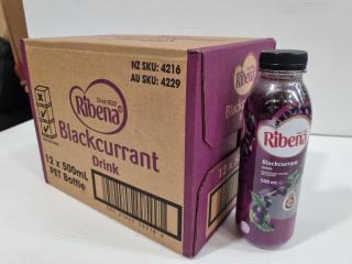 Ribena Blackcurrant Drink, 12x 500mL Blottles