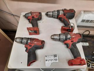 Assorted Milwaukee Power Tools (For Parts)