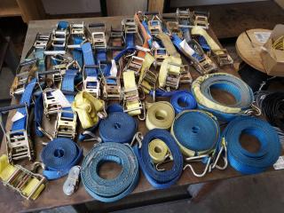 Assorted Lot of Tie Down Ratchets & Straps