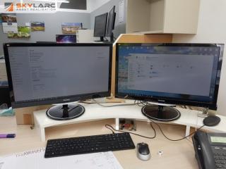Lenovo ThinkCentre Mini PC with 2 Monitors