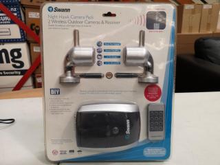Swann Nighthawk 2x Wireless Outdoor Cameras w/ Reciever