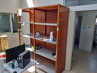 Wood Shelving Assembly