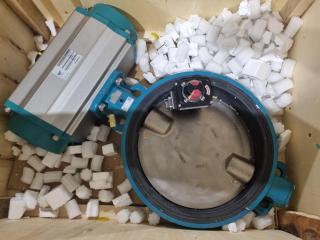 V-Tork Double Acting Pneumatic Actuator w/ Butterfly Valve, New