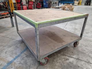 Mobile Table Workbench Trolley