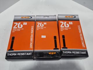 3 x New CST 26" Bicycle Tubes 