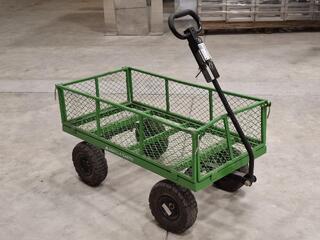 Gorilla Carts Green Mesh Garden Cart