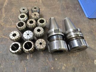 2 x ER40 Collet Chucks