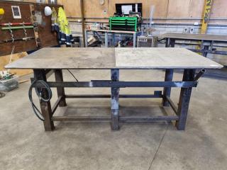 Heavy Steel Welding Workbench Table